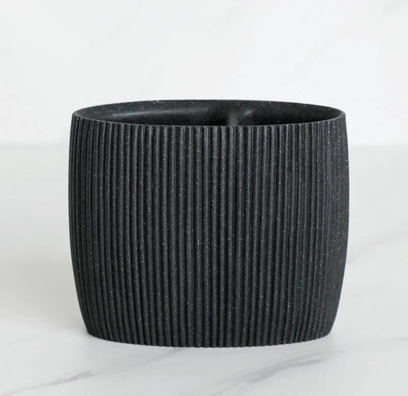 Hommfer – Ensemble d'Accessoires en Pierre de Lave Noire pour la Salle de Bain - Hommfer