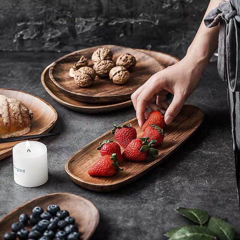 Hommfer - Ensemble de Bols de Service en Bois – 5 Pièces pour Snacks et Délices - Hommfer