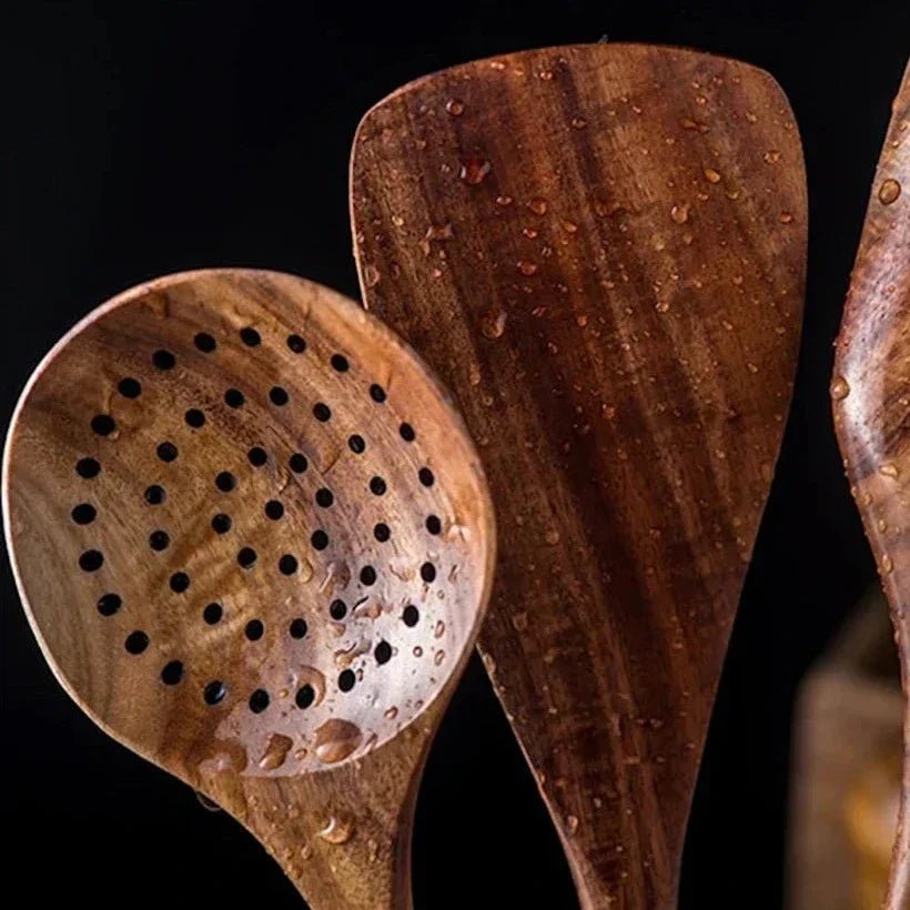 Hommfer – Ensemble de Cuisine Polyvalent en Bois d'Acacia - Hommfer