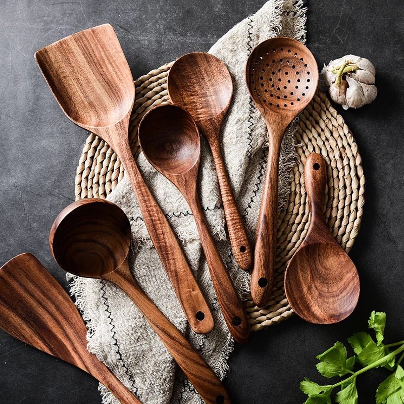 Hommfer – Ensemble de Cuisine Polyvalent en Bois d'Acacia - Hommfer