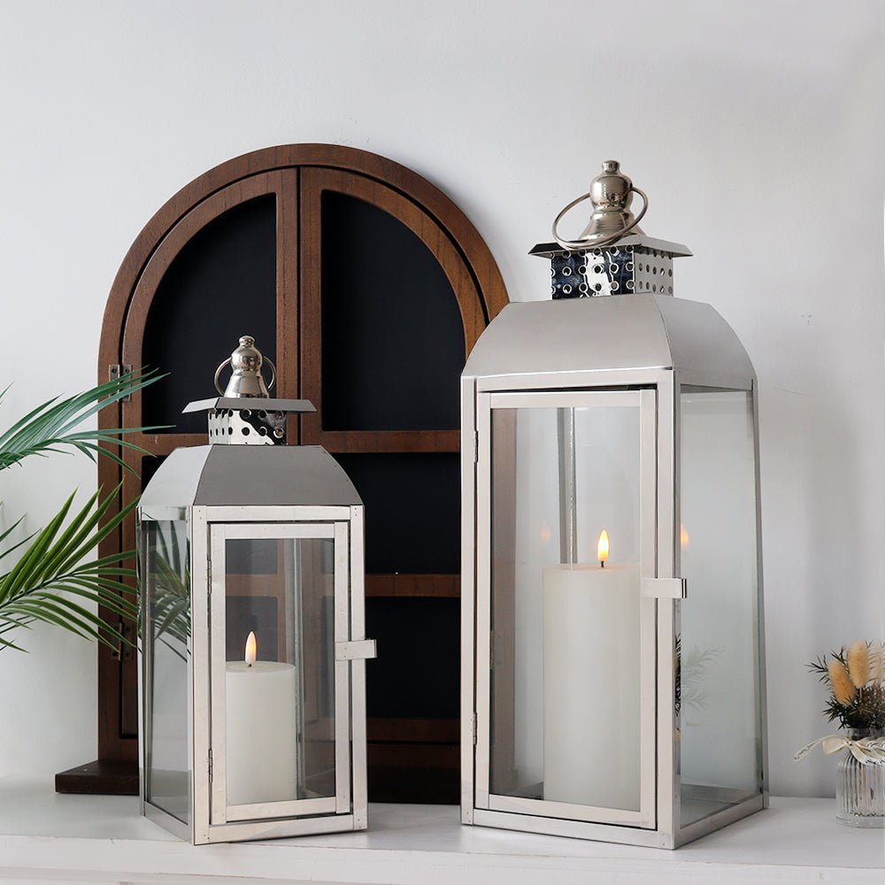Hommfer – Ensemble de Lanternes en Acier Inoxydable - Hommfer