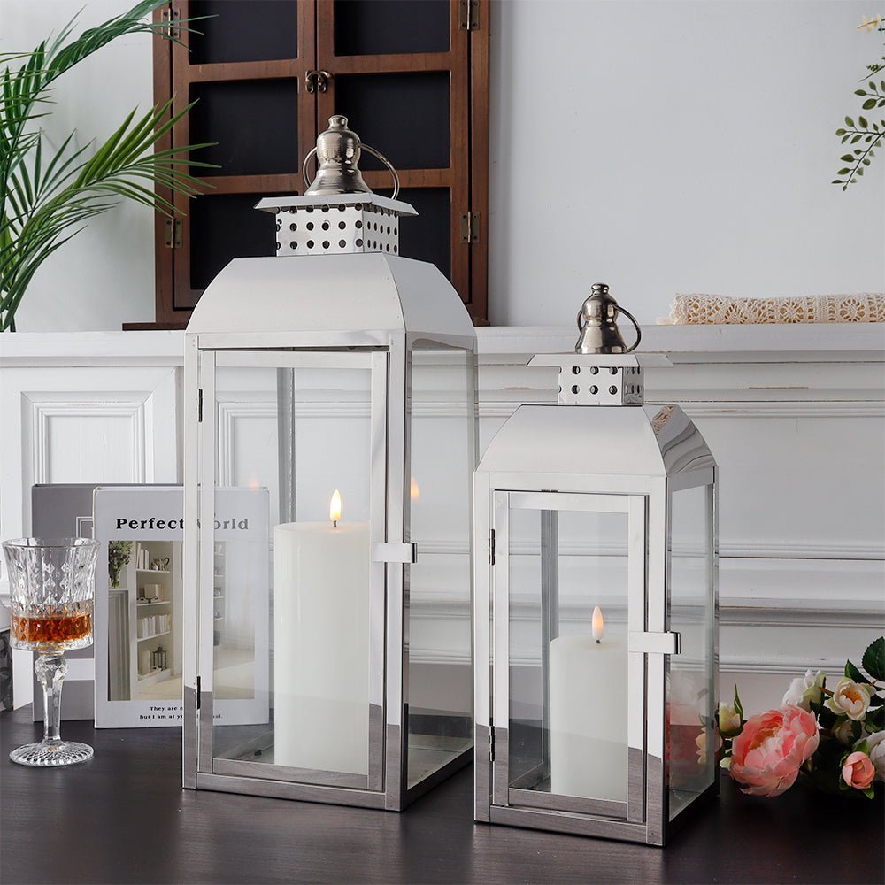 Hommfer – Ensemble de Lanternes en Acier Inoxydable - Hommfer