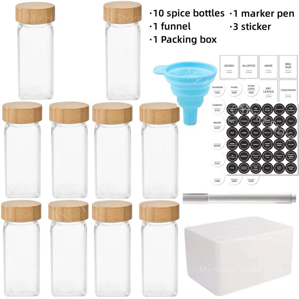 Hommfer – Ensemble de tiroirs à épices en verre - Hommfer