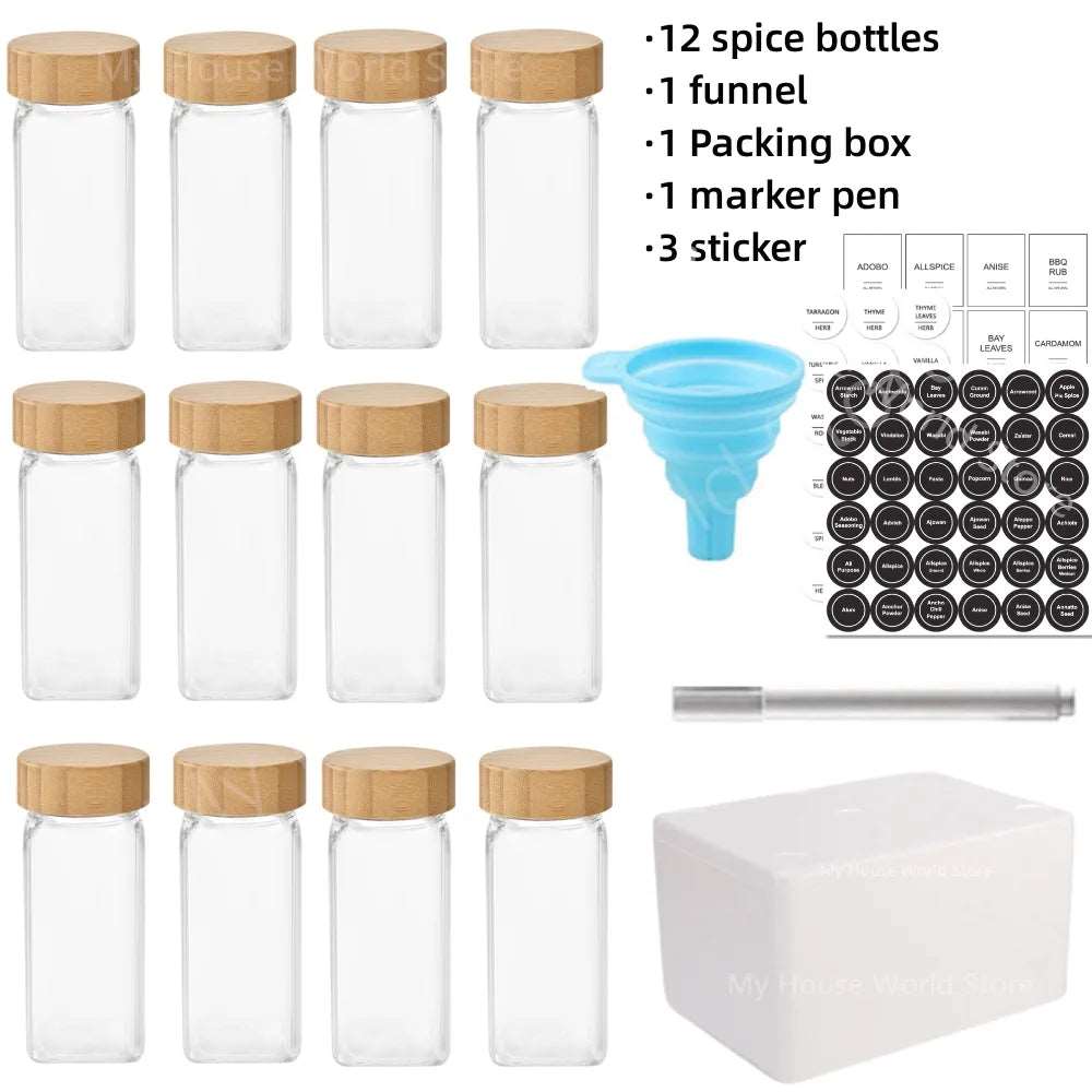 Hommfer – Ensemble de tiroirs à épices en verre - Hommfer