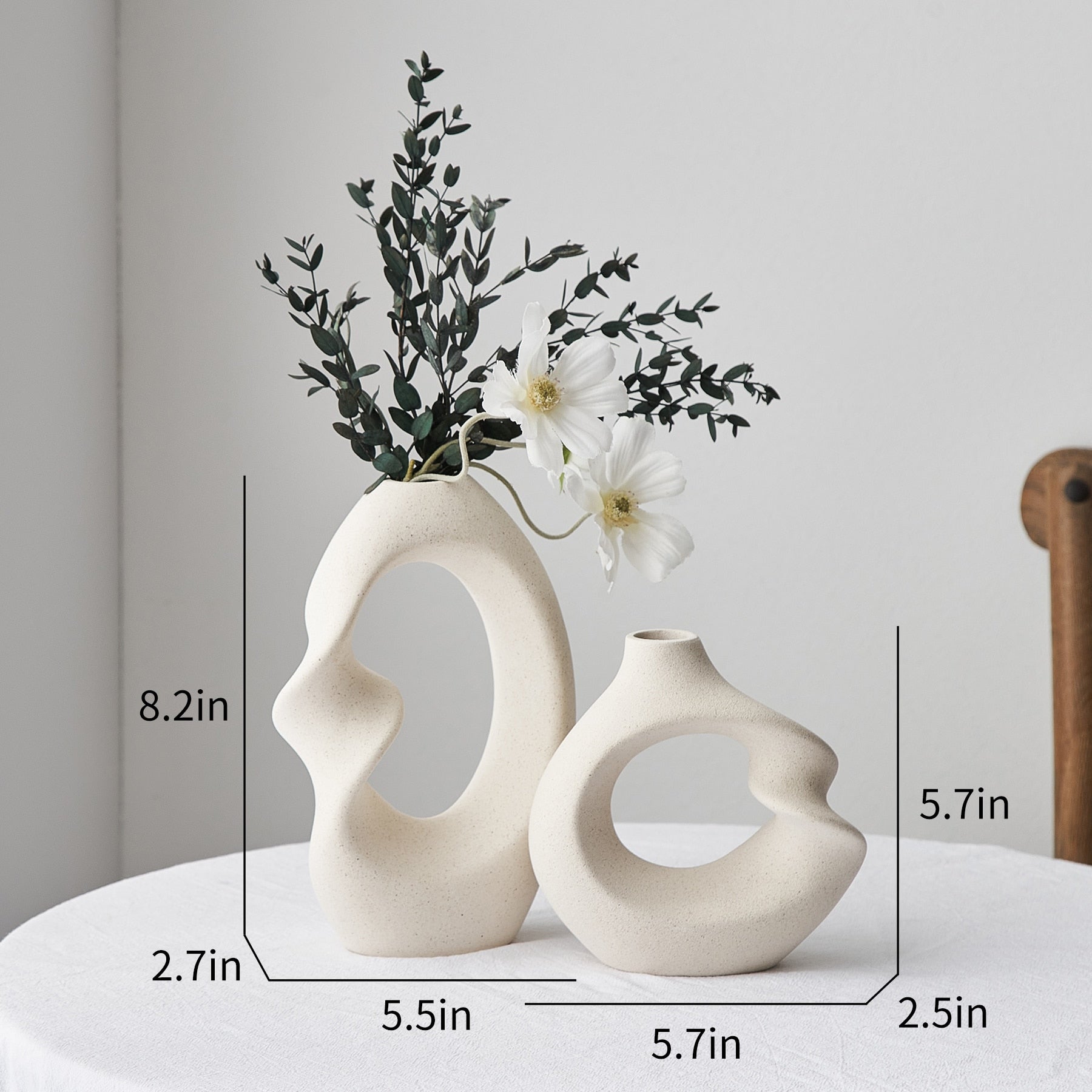 Hommfer – Ensemble de Vases en Céramique Tira Style Nordique - Hommfer