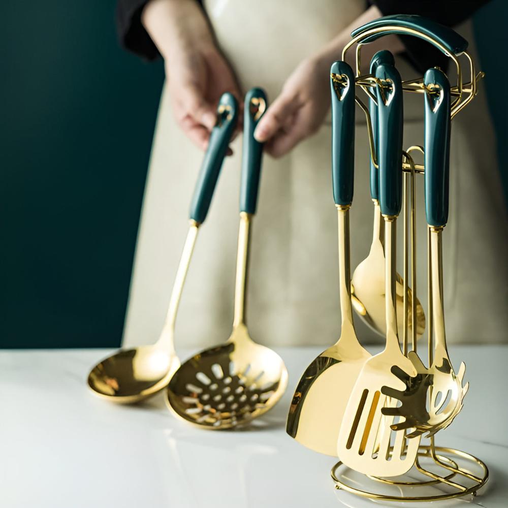 Hommfer – Ensemble d'Ustensiles de Cuisine en Acier Inoxydable - Hommfer