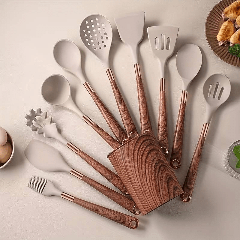 Hommfer – Ensemble d’Ustensiles de Cuisine en Silicone avec Design Élégant - Hommfer