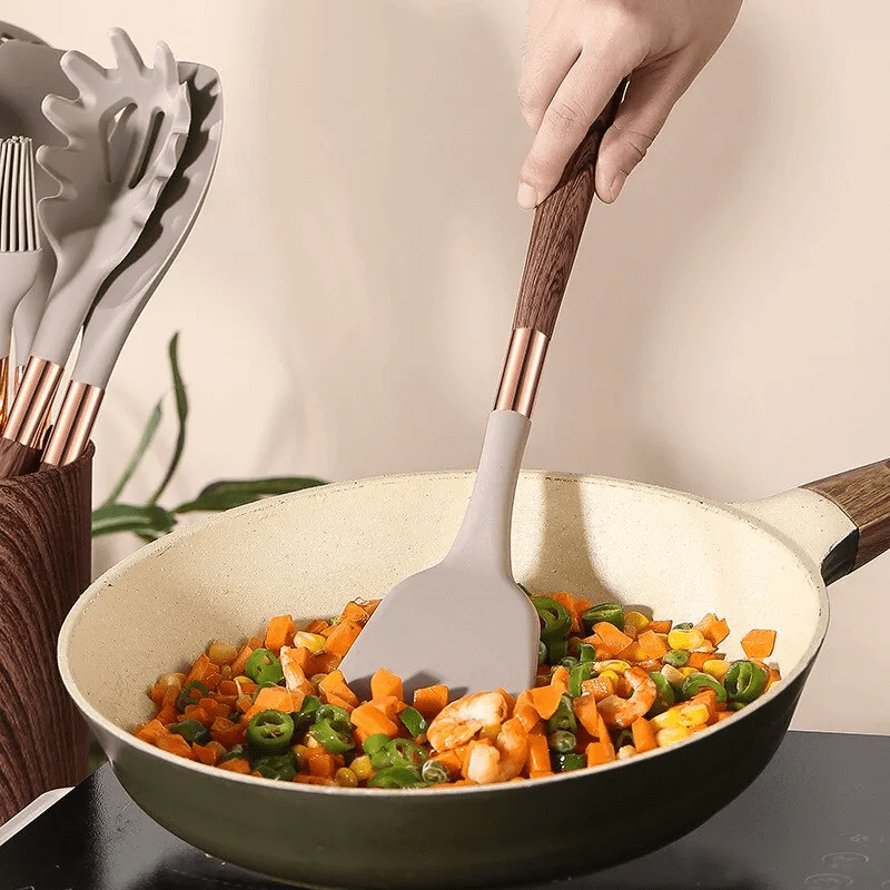 Hommfer – Ensemble d’Ustensiles de Cuisine en Silicone avec Design Élégant - Hommfer
