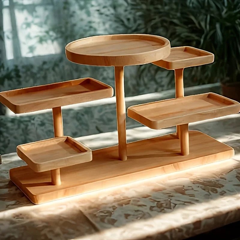 Hommfer – Étagère de Rangement en Bois à Niveaux pour Coiffeuse - Hommfer
