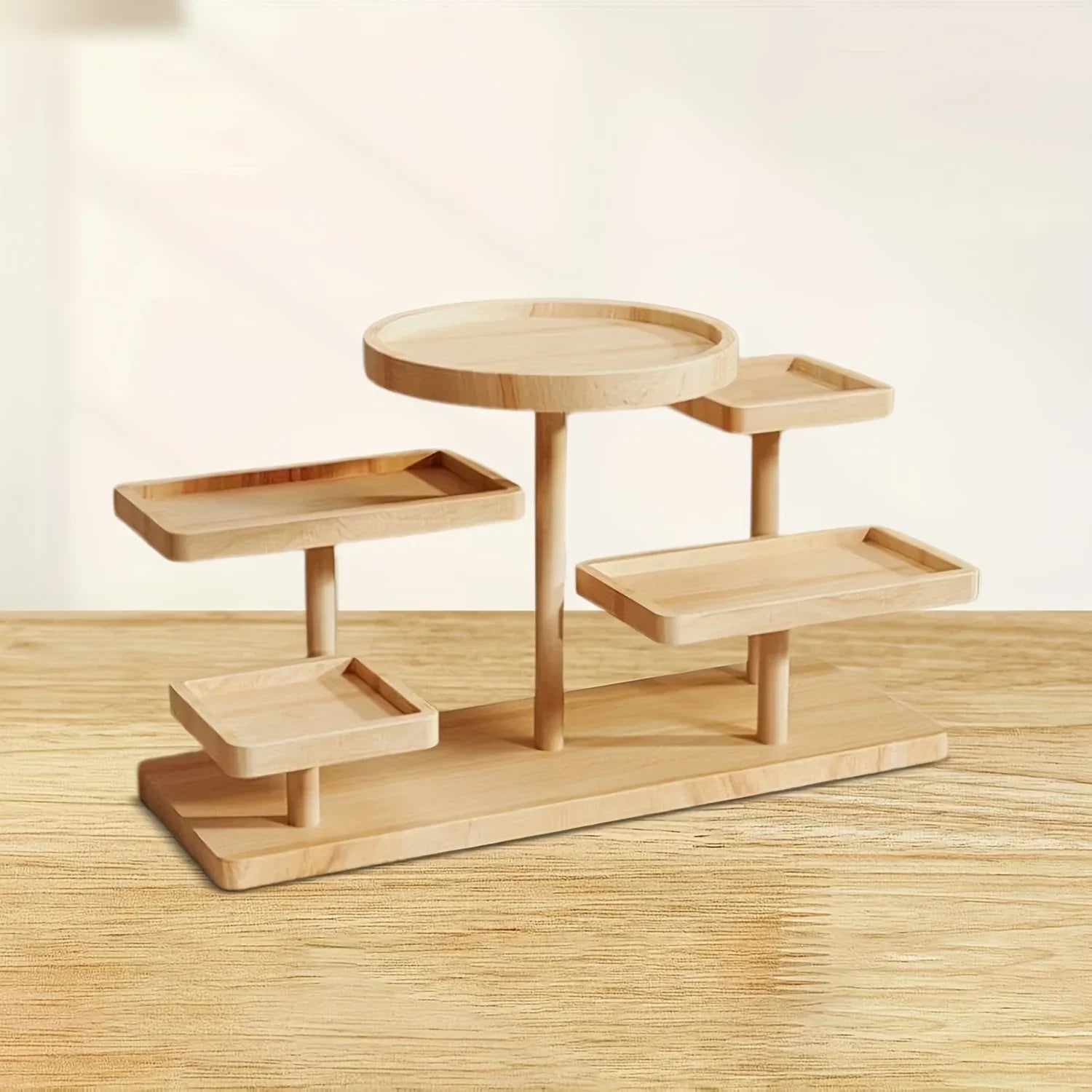 Hommfer – Étagère de Rangement en Bois à Niveaux pour Coiffeuse - Hommfer