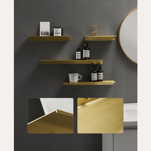 Hommfer – Étagère Murale Minimaliste en Aluminium pour Salle de Bain - Hommfer