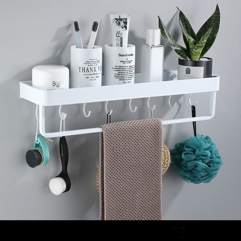 Hommfer – Étagère Murale Multifonction en Aluminium pour Salle de Bain - Hommfer