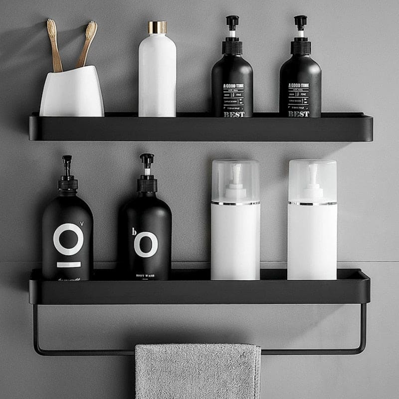 Hommfer – Étagère Murale Multifonction en Aluminium pour Salle de Bain - Hommfer