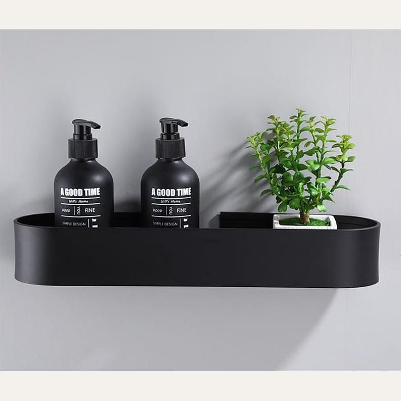 Hommfer – Étagère Murale Noire en Aluminium pour Salle de Bain - Hommfer