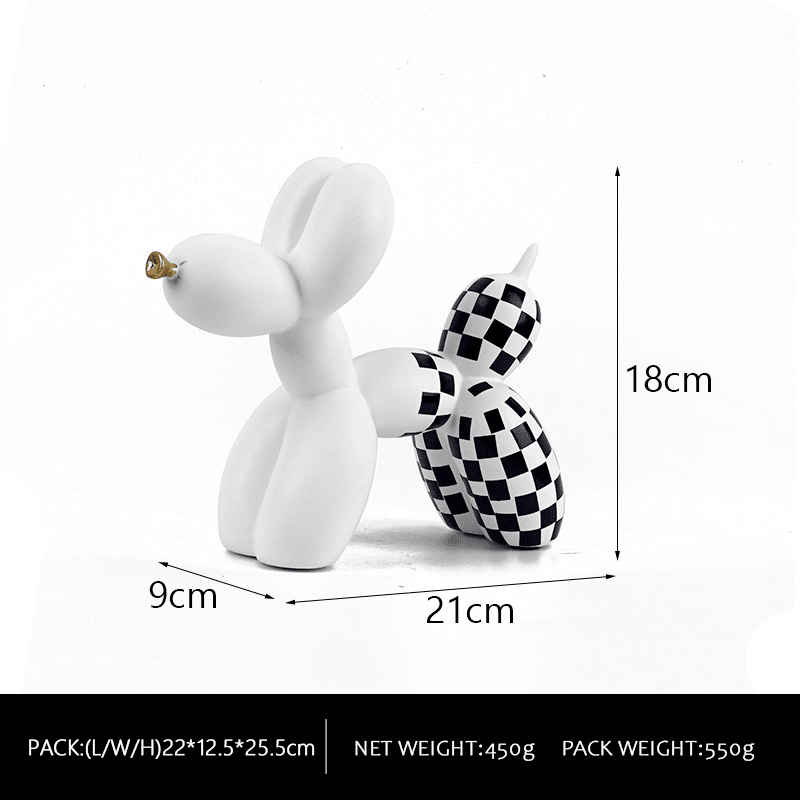 Hommfer – Figurine Chien Ballon Élégante pour une Touche Ludique - Hommfer