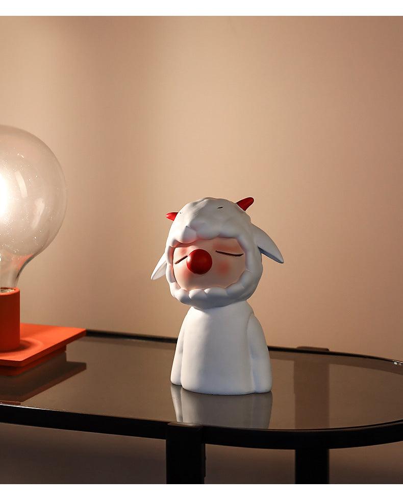 Hommfer – Figurine Décorative Mouton Moderne en Résine - Hommfer