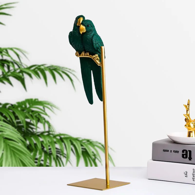 Hommfer – Figurine Perroquet Porte - Bonheur en Résine Moderne - Hommfer