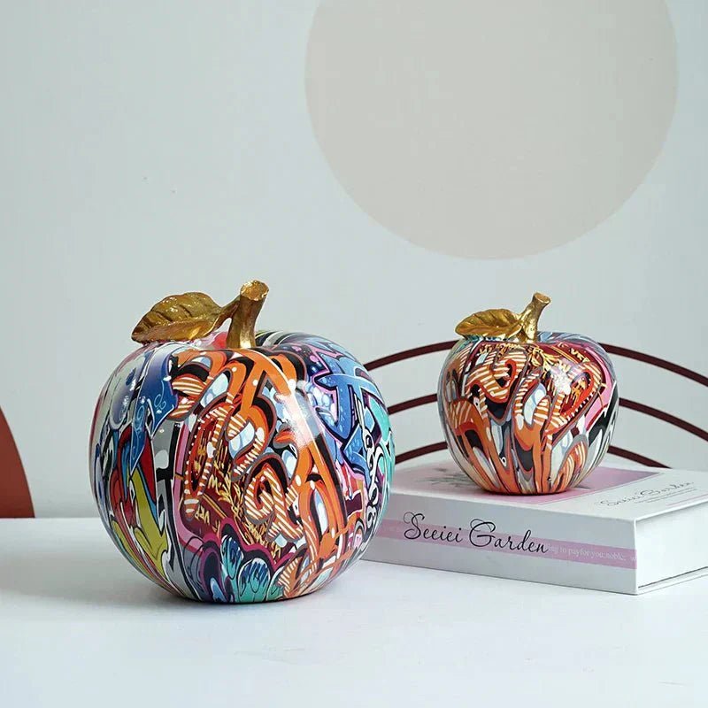 Hommfer - Figurines Pomme Colorées en Résine Faite Main - Hommfer