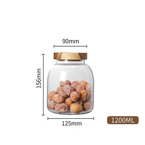Hommfer – Grand Contenant en Verre Résistant à la Chaleur avec Couvercle - Hommfer