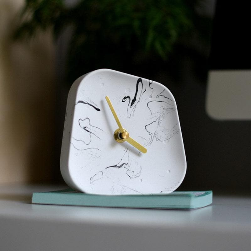 Hommfer – Horloge de Bureau en Ciment pour la Chambre - Hommfer