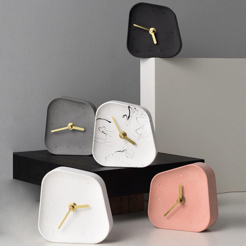 Hommfer – Horloge de Bureau en Ciment pour la Chambre - Hommfer
