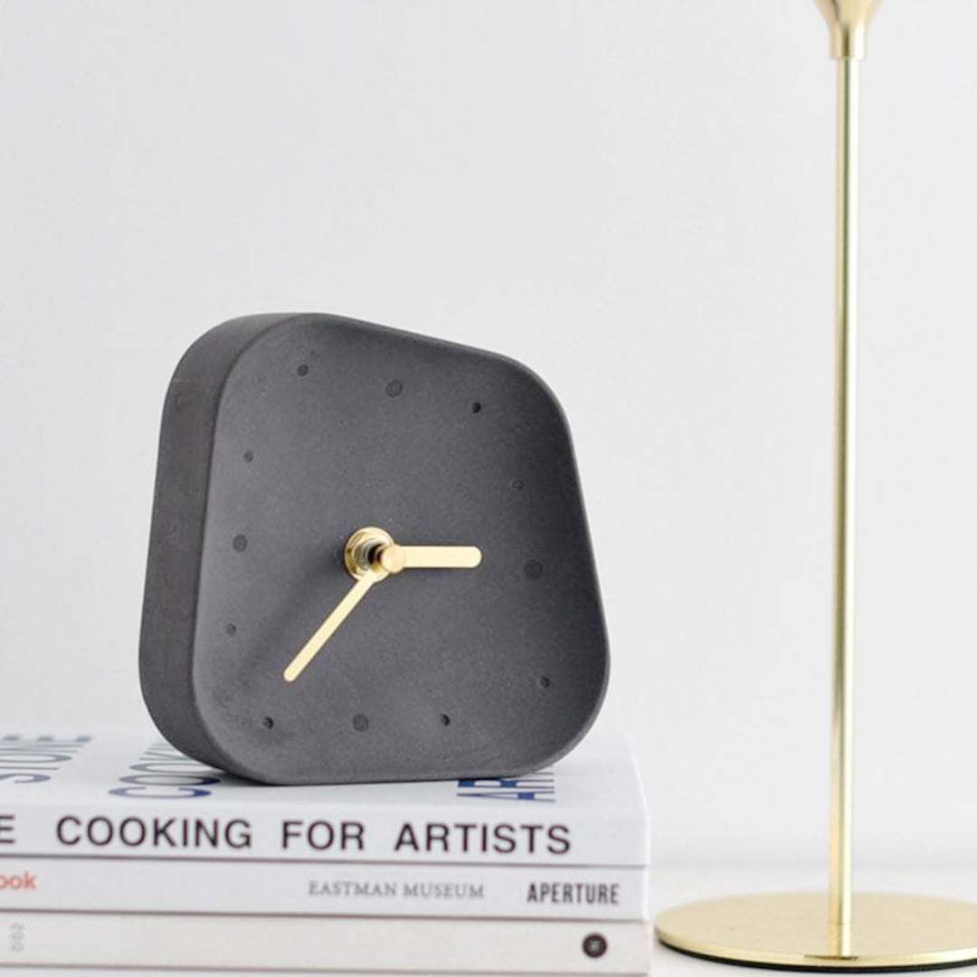 Hommfer – Horloge de Bureau en Ciment pour la Chambre - Hommfer