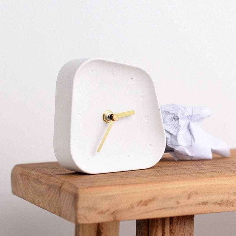 Hommfer – Horloge de Bureau en Ciment pour la Chambre - Hommfer