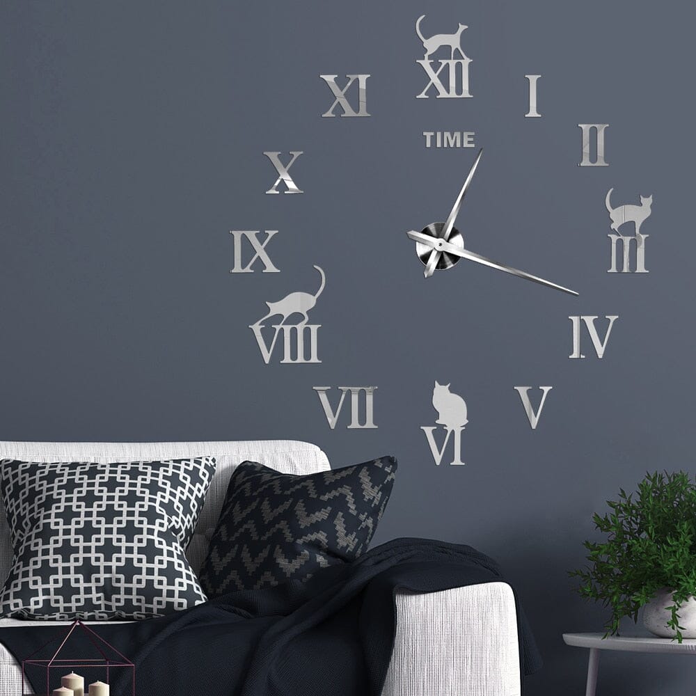 Hommfer – Horloge Murale Décorative Chat 3D - Hommfer
