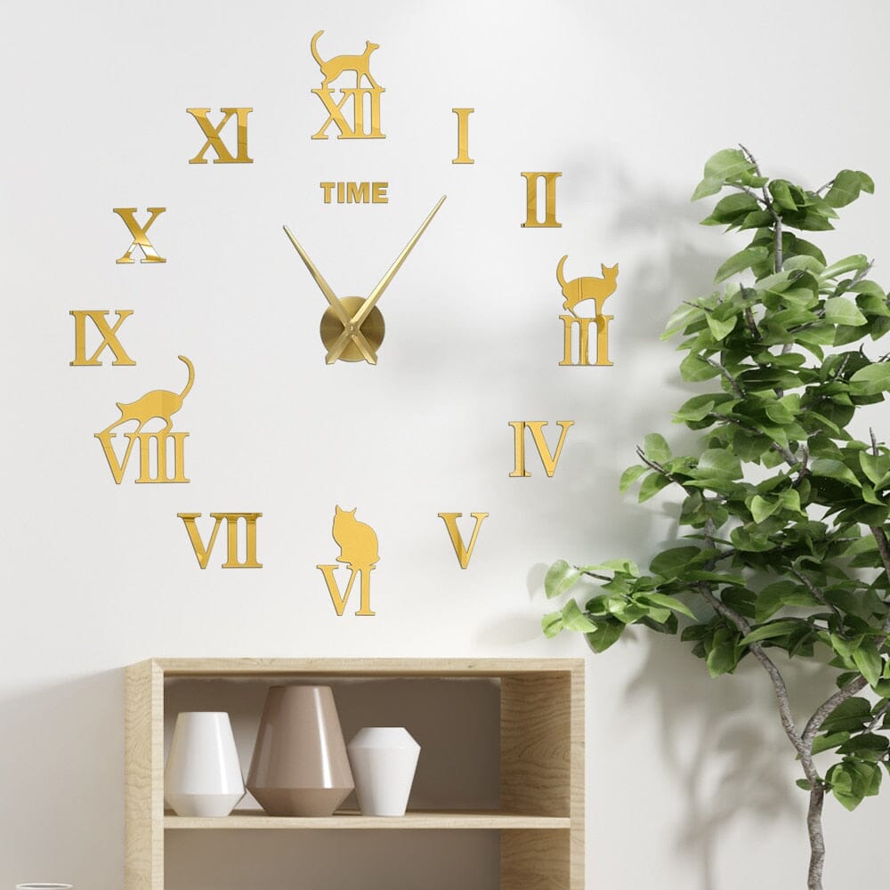 Hommfer – Horloge Murale Décorative Chat 3D - Hommfer