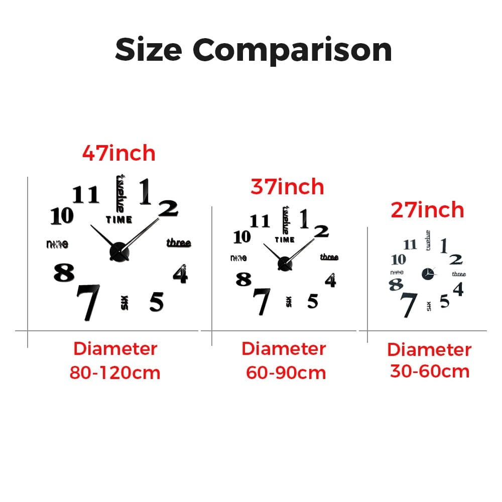 Hommfer – Horloge Murale Décorative Chat 3D - Hommfer