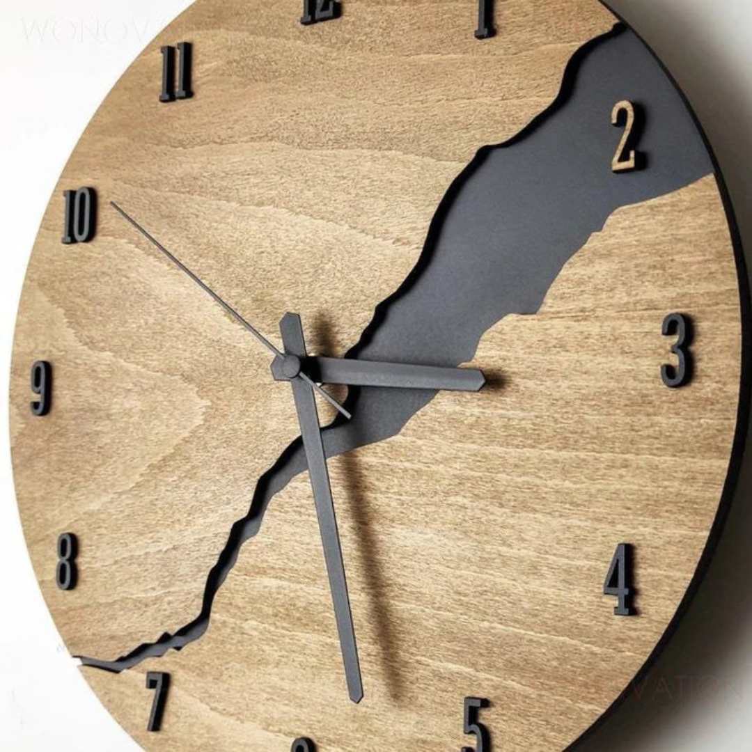 Hommfer – Horloge Murale Élégante en Bois au Design Intemporel - Hommfer
