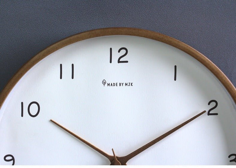 Hommfer – Horloge Murale Élégante en Bois Silencieuse - Hommfer