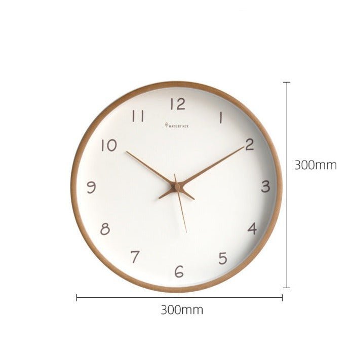 Hommfer – Horloge Murale Élégante en Bois Silencieuse - Hommfer
