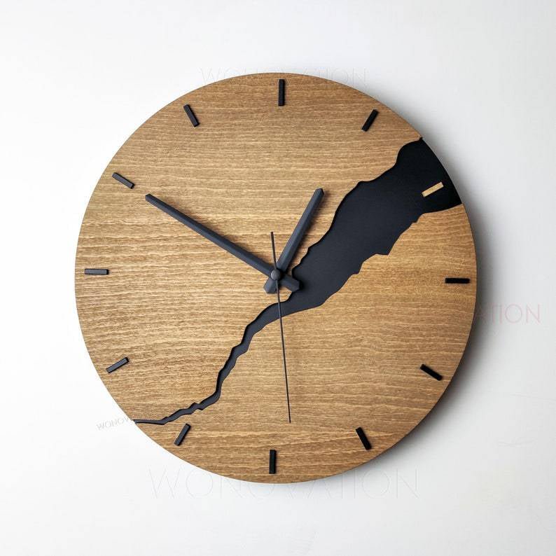 Hommfer – Horloge Murale Élégante en Bois - Hommfer