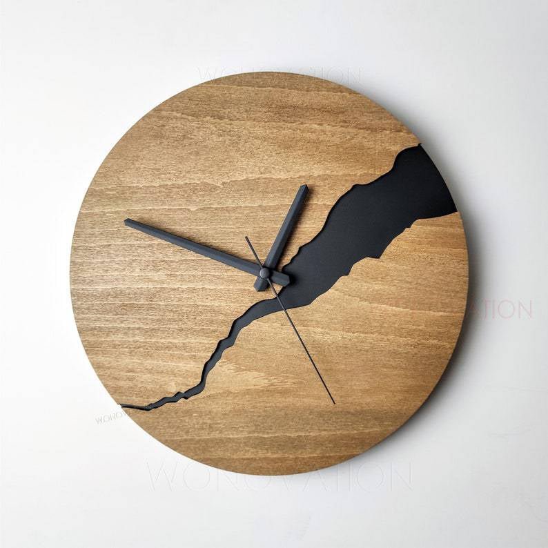 Hommfer – Horloge Murale Élégante en Bois - Hommfer