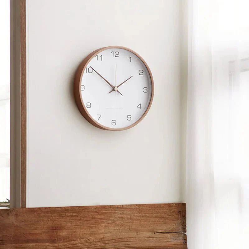 Hommfer – Horloge Murale en Bois et Verre au Design Minimaliste - Hommfer
