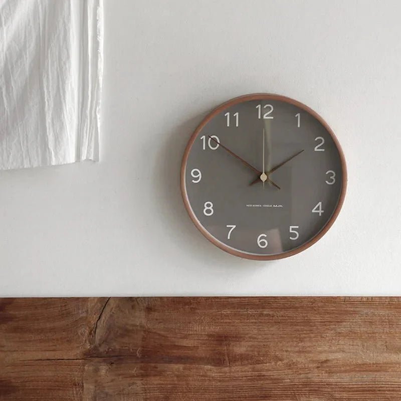 Hommfer – Horloge Murale en Bois et Verre au Design Minimaliste - Hommfer