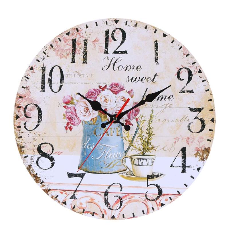 Hommfer – Horloge Murale Florale Élégante - Hommfer