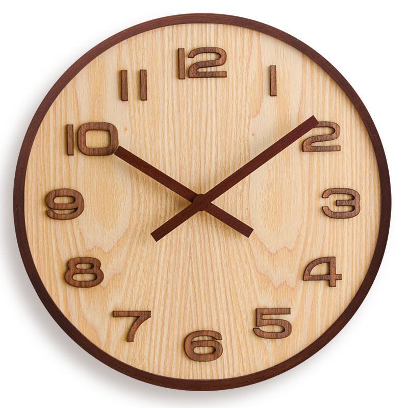 Hommfer – Horloge Murale Minimaliste en Noyer - Hommfer