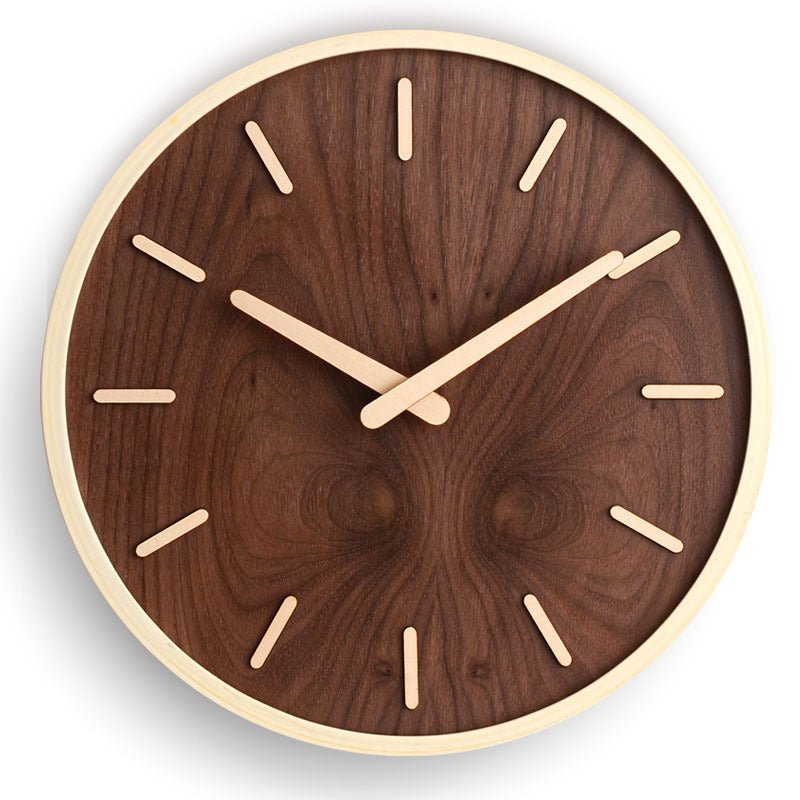 Hommfer – Horloge Murale Minimaliste en Noyer - Hommfer