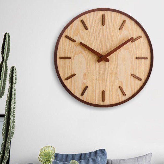Hommfer – Horloge Murale Minimaliste en Noyer - Hommfer