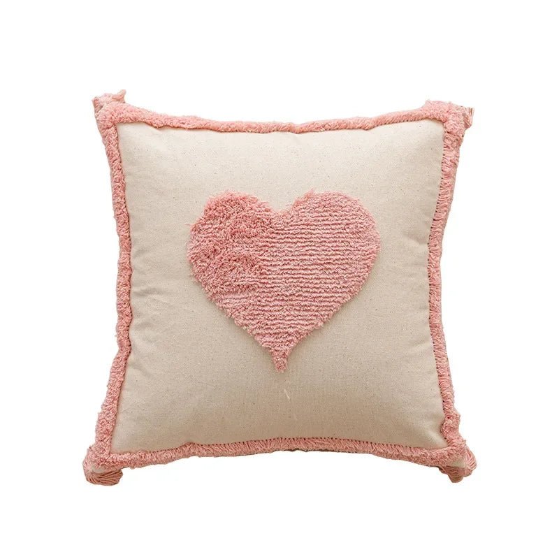 Hommfer - Housse Coussin Géométrique Rose 45x45 cm - Hommfer