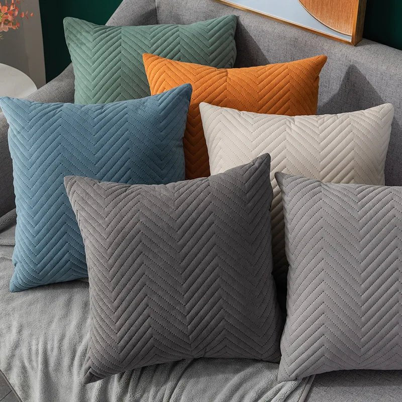 Hommfer - Housse Coussin Velours 45x45cm - Hommfer
