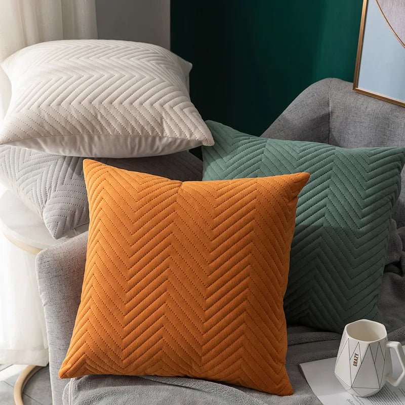 Hommfer - Housse Coussin Velours 45x45cm - Hommfer