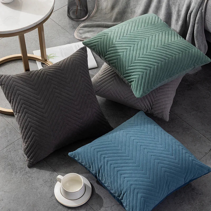 Hommfer - Housse Coussin Velours 45x45cm - Hommfer