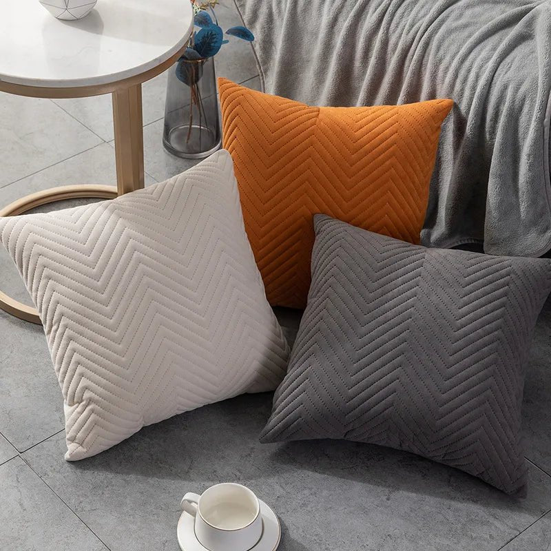 Hommfer - Housse Coussin Velours 45x45cm - Hommfer