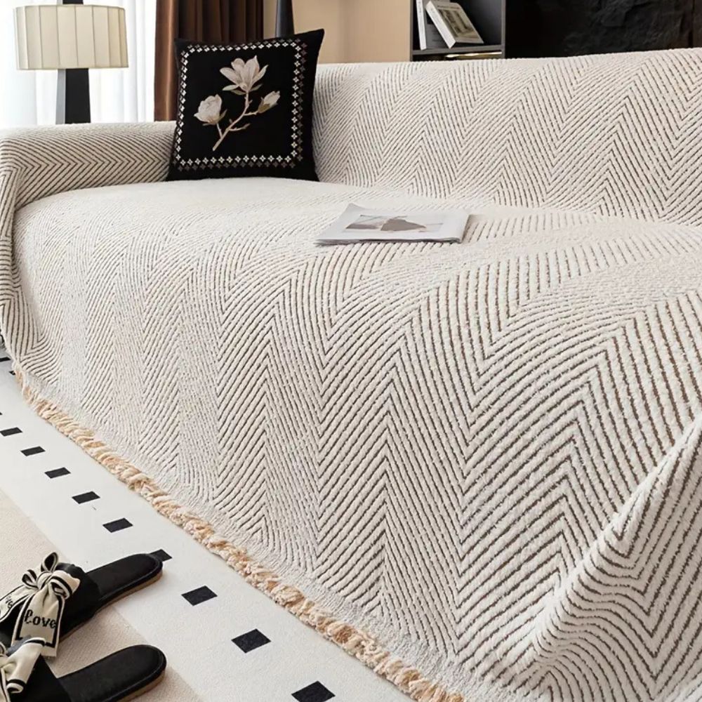 Hommfer – Housse de Canapé en Tissu Chevron Élégant - Hommfer