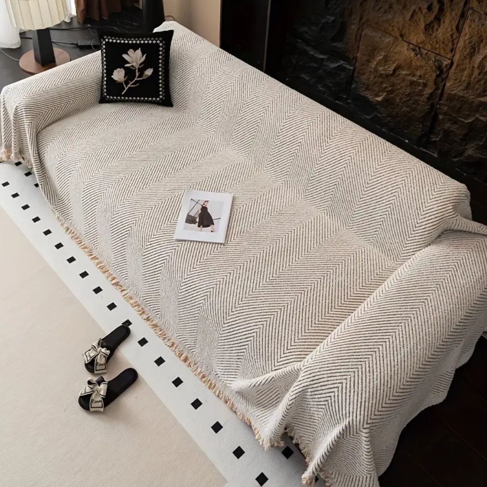 Hommfer – Housse de Canapé en Tissu Chevron Élégant - Hommfer