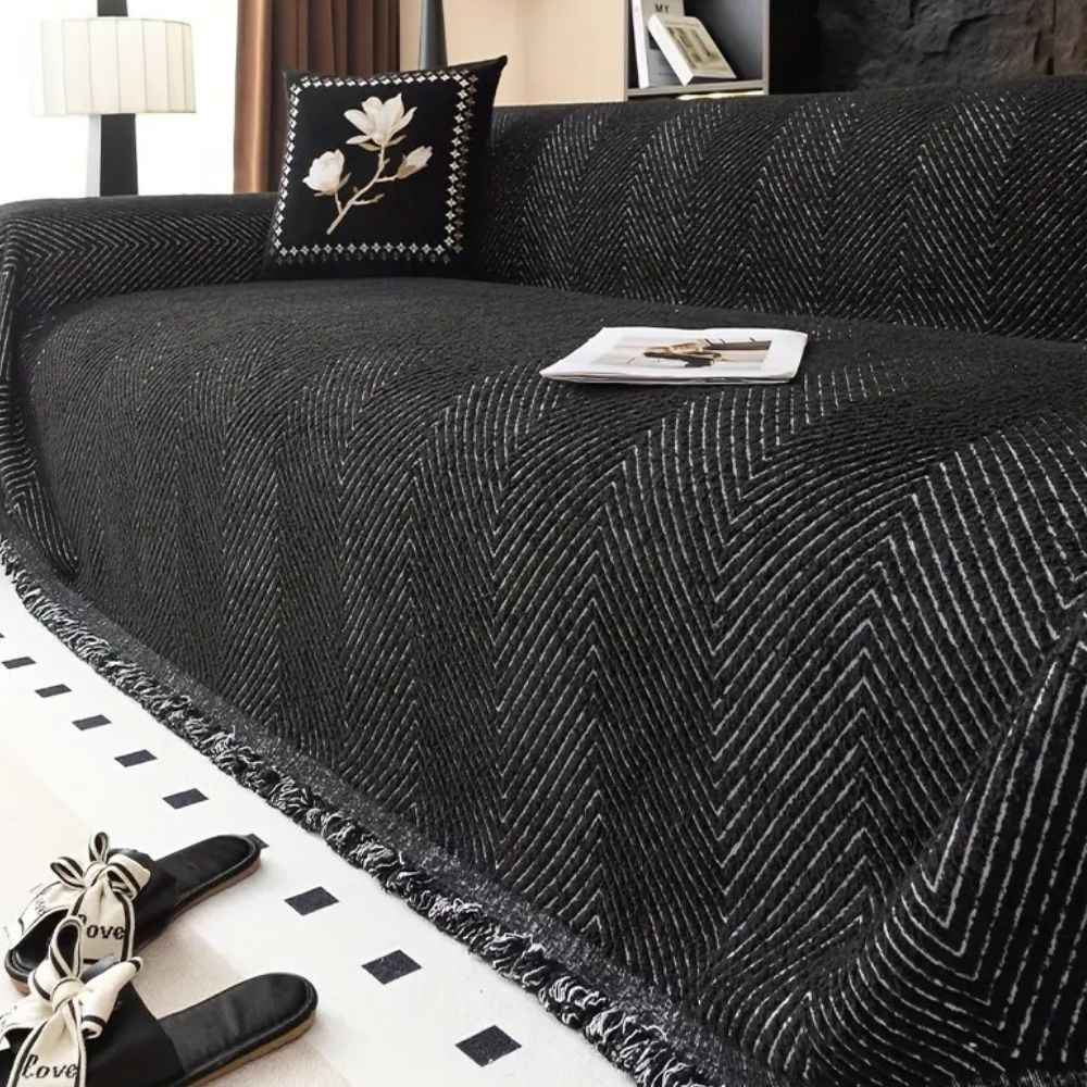 Hommfer – Housse de Canapé en Tissu Chevron Élégant - Hommfer