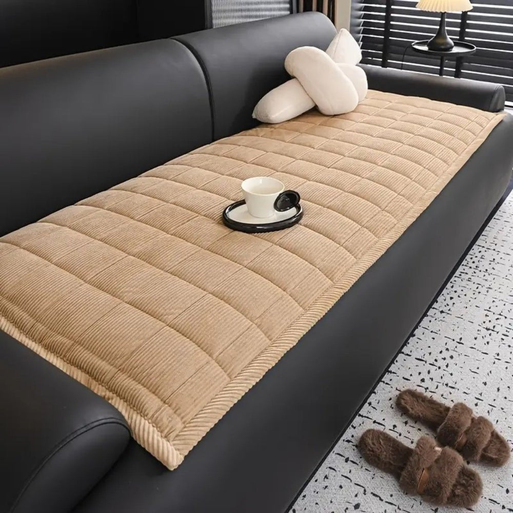 Hommfer – Housse de canapé matelassée élégante en lin - Hommfer
